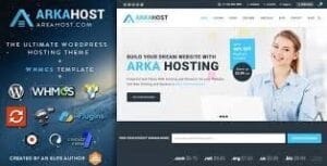 Arka Host – WHMCS Hosting, Shop & Corporate Theme 5.4