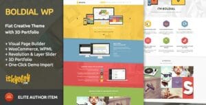 Boldial WP – Flat Creative Theme with 3D Portfolio 2.9