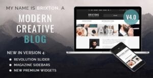 Brixton - A Responsive WordPress Blog Theme 5.0