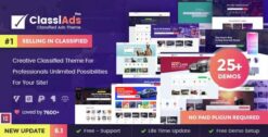Classiads - Classified Ads WordPress Theme 6.1.6
