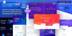 Cryptico - ICO Crypto Landing & Cryptocurrency WordPress Theme​ 1.4.13