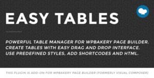Easy Tables - Table Manager for WPBakery Page Builder 2.2.0
