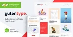 Gutentype | 100% Gutenberg Blog Theme + Elementor 2.1.8
