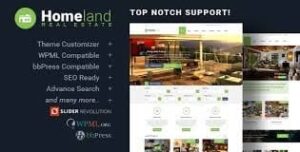 Homeland – Responsive Real Estate Theme for WordPress 3.2.9