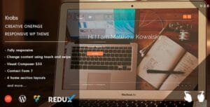 Krobs - Personal Onepage Responsive WP Theme 2.0