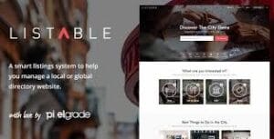 LISTABLE – A Friendly Directory WordPress Theme 1.15.6