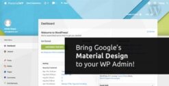 Material WP – Material Design Dashboard Theme 1.0.6