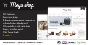 MayaShop – A Flexible Responsive e-Commerce Theme 3.7.8