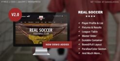 Real Soccer - Sport Clubs WordPress 2.5.6