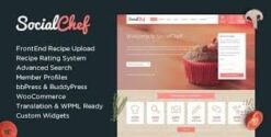 SocialChef – Social Recipe WordPress Theme 1.31.1