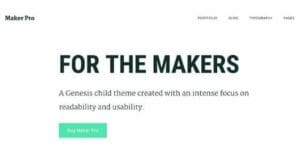 StudioPress Maker Pro Genesis WordPress Theme 1.0.1