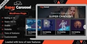 Super Carousel - Responsive Wordpress Plugin 3.7.9