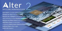 White Label Wordpress Plugin - WpAlter 2.4.8