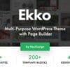 Ekko Multi Purpose WordPress Theme with Page Builder