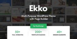 Ekko - Multi-Purpose WordPress Theme with Page Builder 5.2