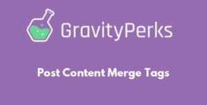 Gravity Perks – Gravity Forms Post Content Merge Tags 1.3.16