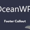 OceanWP Footer Callout