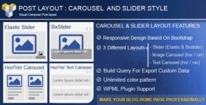 Post Layout: Carousel + Slider for Visual Composer 2.9