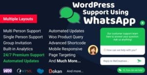 WordPress Support Using WhatsApp 2.5.0