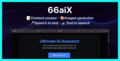 66aix - AI Content, Chat Bot, Images Generator & Speech to Text (SAAS) 30.0.0