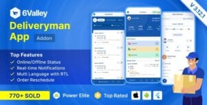 6Valley e-commerce - Delivery Man flutter app 3.12.1
