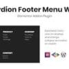 Accordion Footer Menu Widget For Elementor