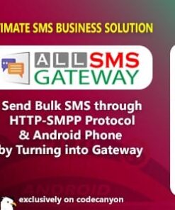 All SMS Gateway - Send Bulk SMS through HTTP-SMPP Protocol & Android Phone by Turning into Gateway 3.0