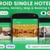 Android Single Hotel Application with Rooms Gallery Map Booking System