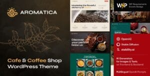 Aromatica – Cafe & Coffee Shop WordPress Theme 1.2