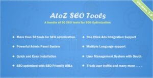 AtoZ SEO Tools - Search Engine Optimization Tools 3.9