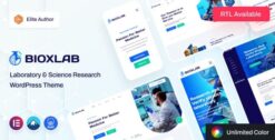 Bioxlab - Laboratory & Science Research WordPress Theme 1.0.7