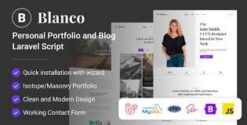 Blanco | Personal Portfolio and Blog Laravel Script 1.3