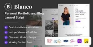 Blanco | Personal Portfolio and Blog Laravel Script 1.3