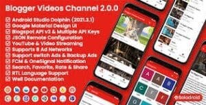 Blogger Videos Channel - Blogger API v3