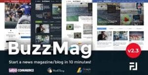 BuzzMag - Viral News WordPress Magazine/Blog Theme 2.3