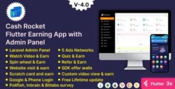 Cash Rocket – Flutter Online Earning App with Admin Panel 5.4