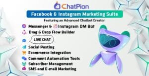 ChatPion: AI Chatbot for Facebook, Instagram, eCommerce, SMS/Email & Social Media Marketing (SaaS) 8.5.4