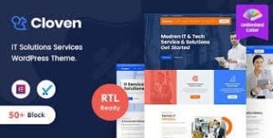 Cloven - IT Solutions Services Company WordPress Theme + RTL 2.0