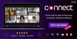 Connect - Video Conference, Online Meetings, Live Class & Webinar, Whiteboard, Live Chat 2.5.0