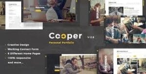 Cooper - Creative Responsive Personal Portfolio WordPress Theme 5.3