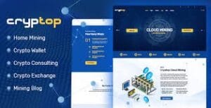 CrypTop - ICO Landing and CryptoCurrency WordPress Theme 1.0.9