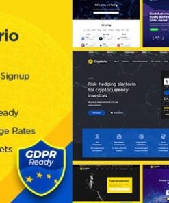 Crypterio - NFT and Crypto Landing Page WordPress Theme 2.4.10