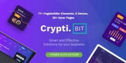 CryptiBIT - Technology, Cryptocurrency, ICO/IEO Landing Page WordPress theme 1.4.1