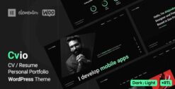 Cvio - Personal Portfolio WordPress Theme 3.3.5