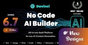 DaVinci AI - OpenAI Content, Text, Image, Voice, Chat, Code, Transcript, and Video Generator as SaaS 6.2