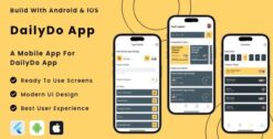 DailyDo App - Online Daily Task Manager App Flutter | Android | iOS Mobile App Template