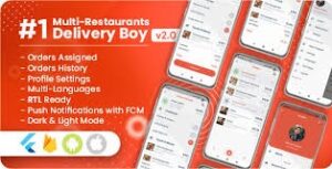 Delivery Boy For Multi-Restaurants Flutter App 1.4.0