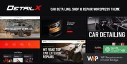 DetailX - Car Detailing, Shop & Repair Theme 1.10.0