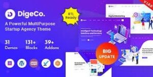 Digeco – Startup Agency WordPress Theme 2.2.0