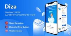 Diza - Pharmacy Store Elementor WooCommerce Theme 1.3.4